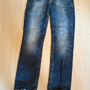 Miss Me Women's Straight Leg Jeans - Dark Blue